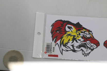 Tiger Head Decal Sticker Set stickers sealed brand new never opened 3"