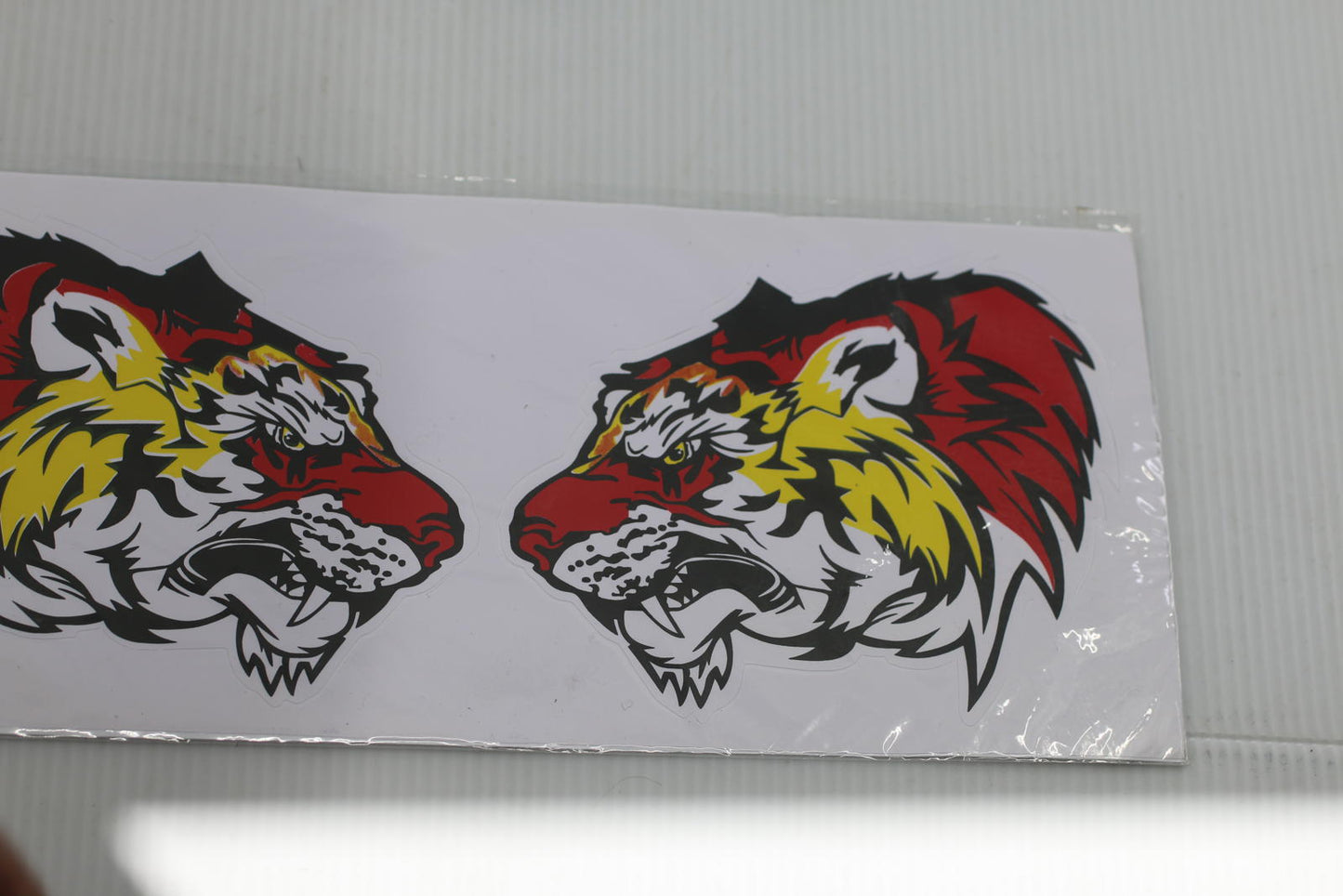 Tiger Head Decal Sticker Set stickers sealed brand new never opened 3"