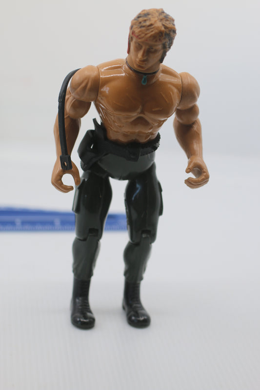 1985 John Rambo “Force of Freedom” soft head action figure + some accessories