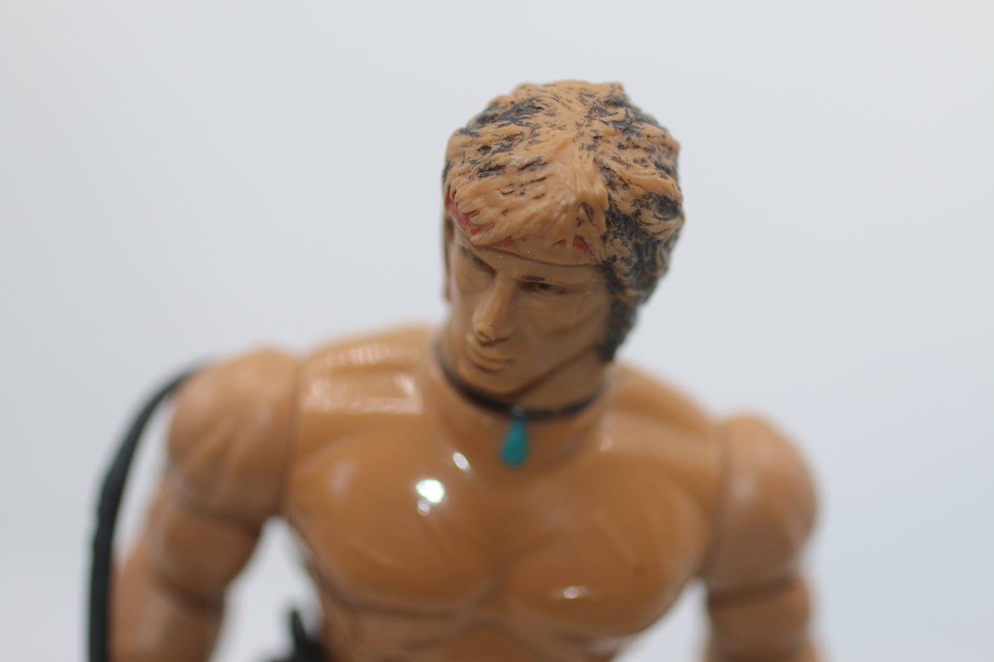 1985 John Rambo “Force of Freedom” soft head action figure + some accessories