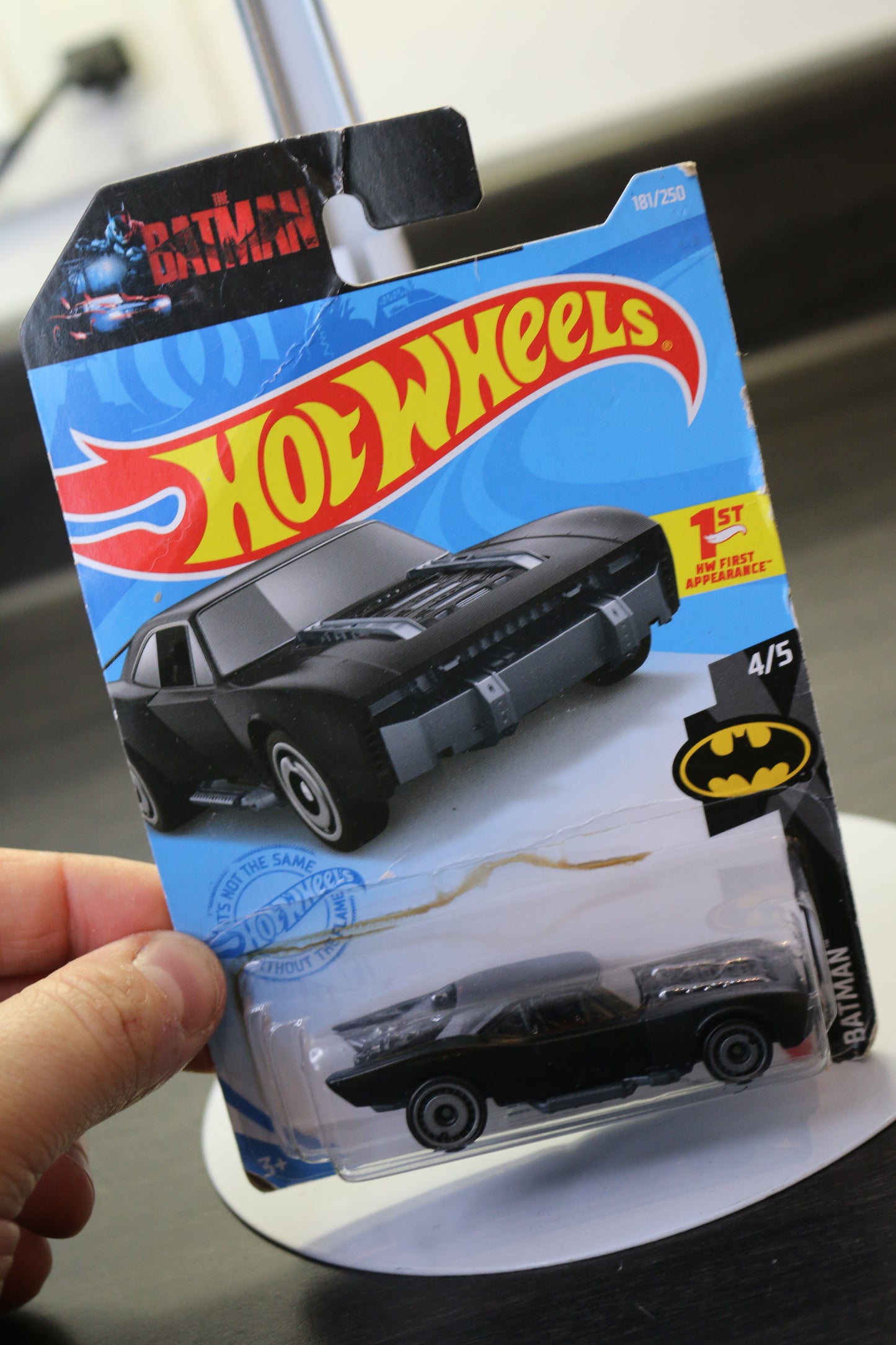 Hot Wheels 2021 Batmobile 181/250 Glossy Black The Batman 4/5 1St Appearance