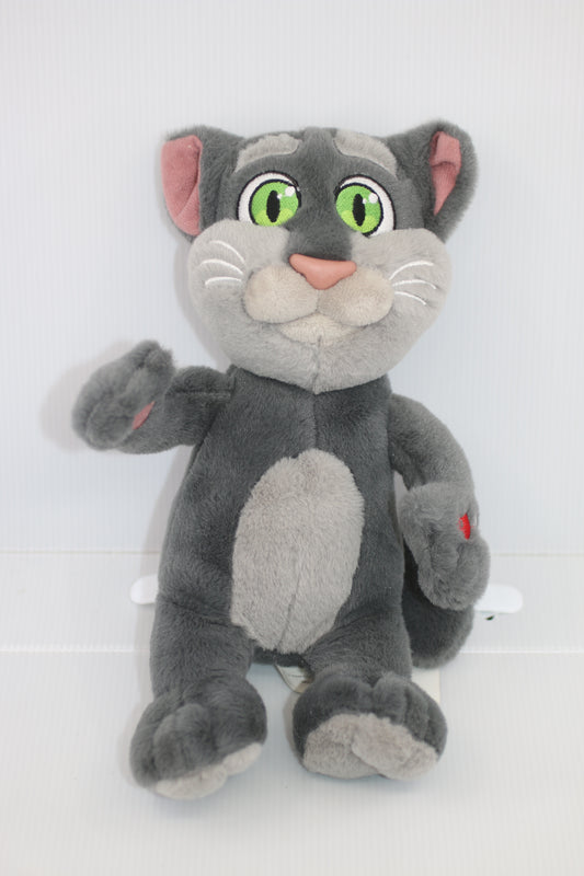 Talking Friends Grey Cat Plush Animated Toy w/ Talking Sound
