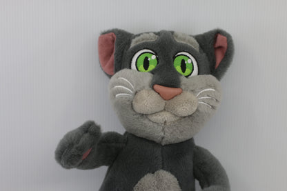 Talking Friends Grey Cat Plush Animated Toy w/ Talking Sound