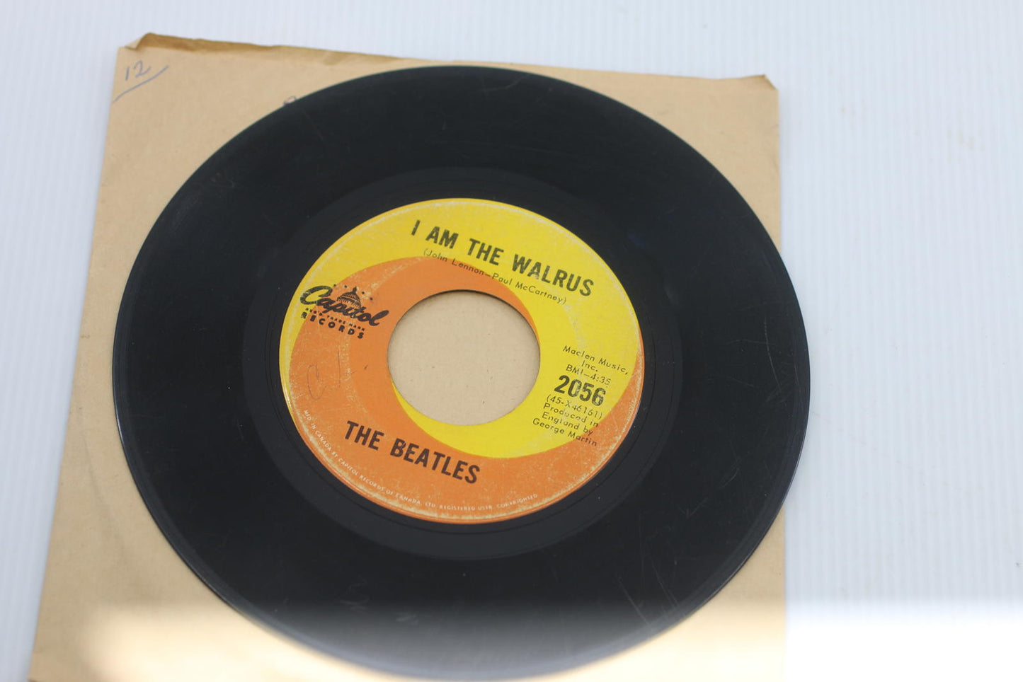 The Beatles 45 RPM Vinyl Single - 'Hello Goodbye' / 'I Am The Walrus'
