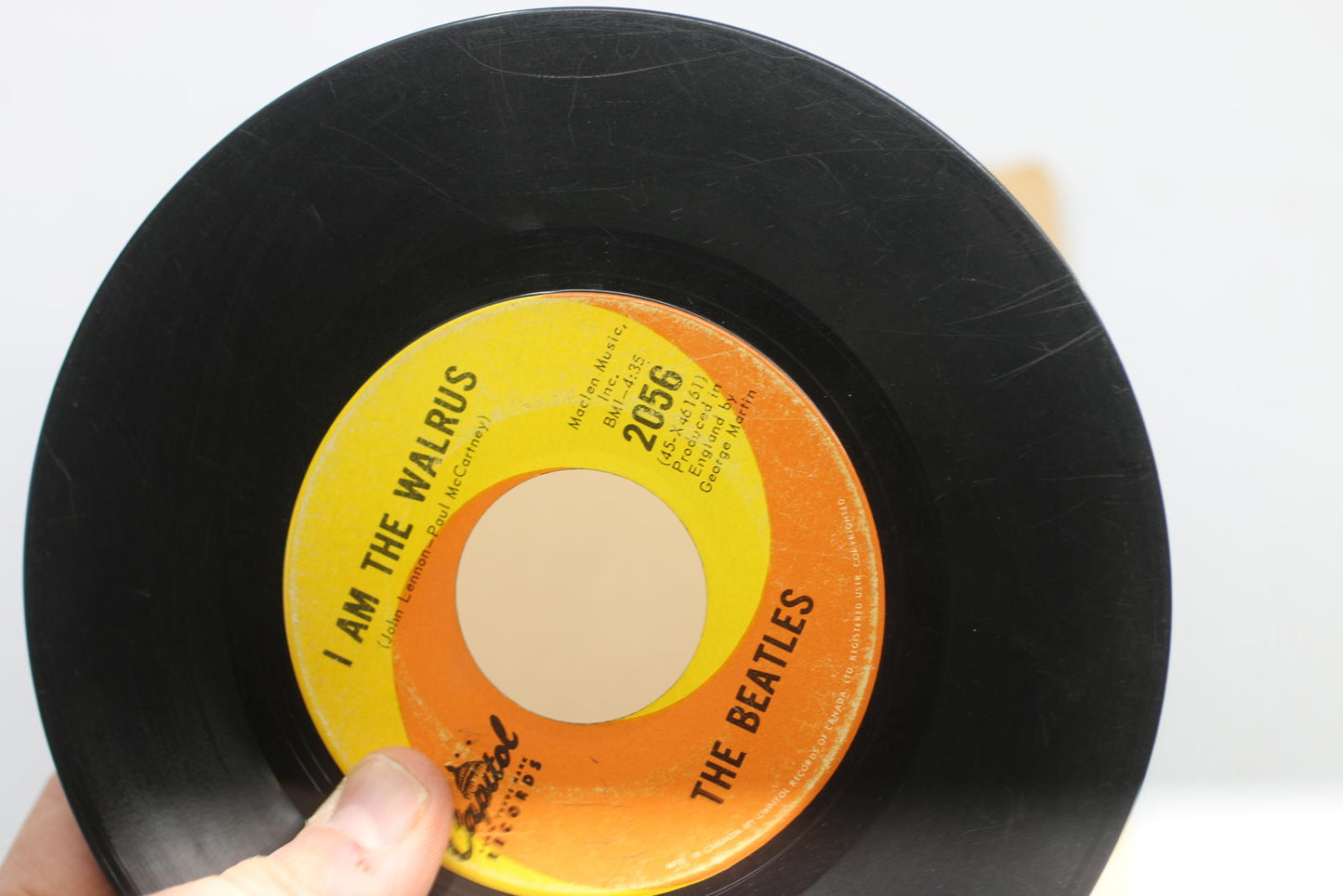 The Beatles 45 RPM Vinyl Single - 'Hello Goodbye' / 'I Am The Walrus'
