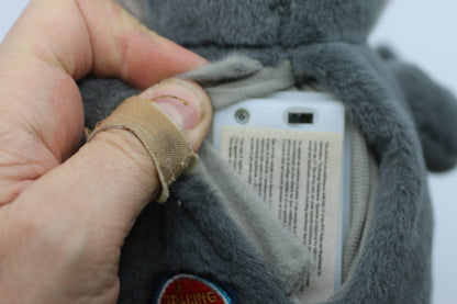 Talking Friends Grey Cat Plush Animated Toy w/ Talking Sound