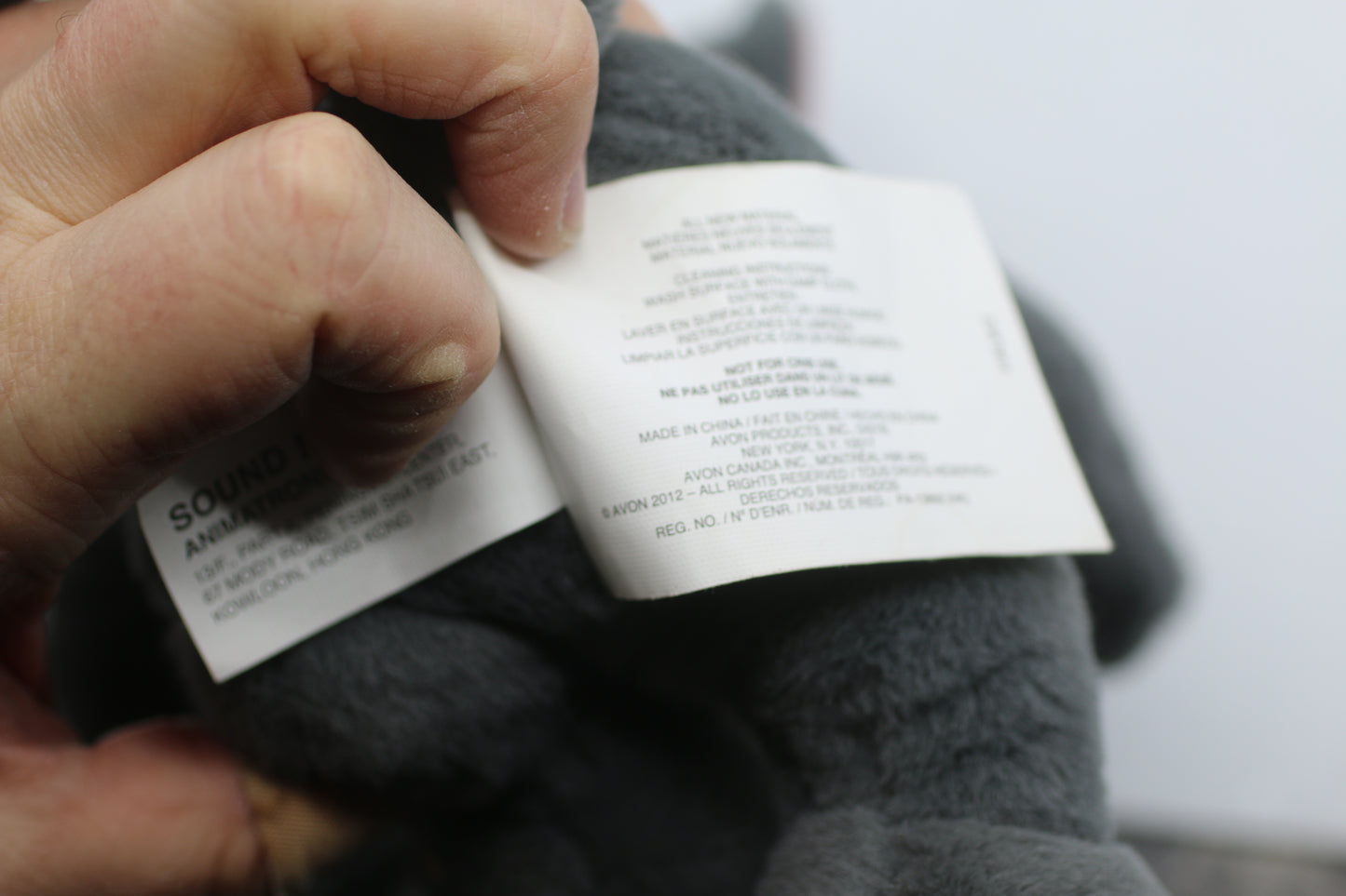 Talking Friends Grey Cat Plush Animated Toy w/ Talking Sound