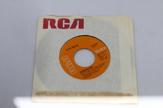 Elvis Presley 45 RPM Vinyl Records - 'Burning Love' and 'Don't Cry Daddy'