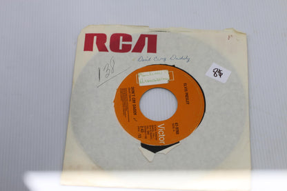 Elvis Presley 45 RPM Vinyl Records - 'Burning Love' and 'Don't Cry Daddy'