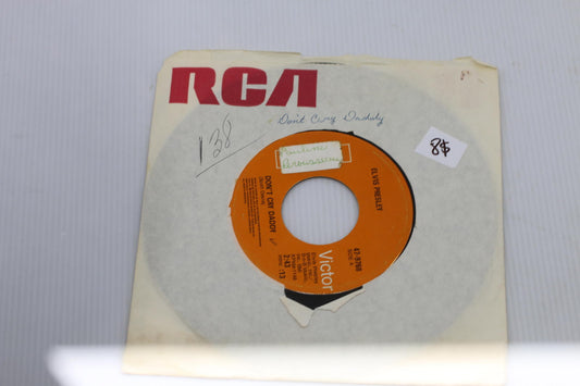 Elvis Presley 45 RPM Vinyl Records - 'Burning Love' and 'Don't Cry Daddy'
