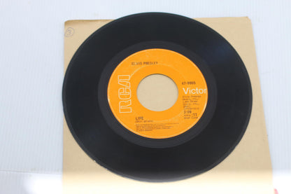 Elvis Presley 45 RPM Vinyl Record Single - Only Believe / Life