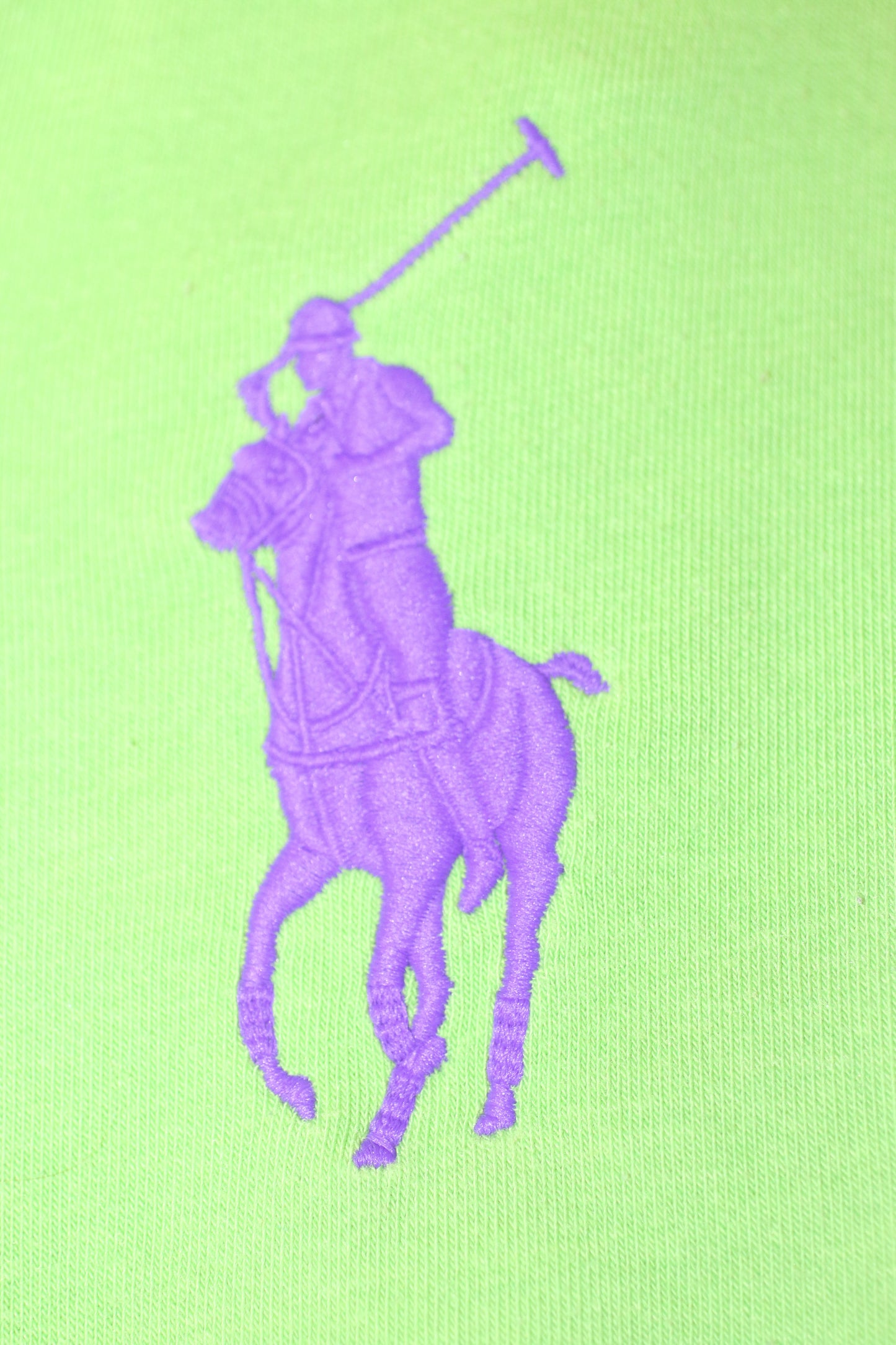 Ralph Lauren Polo Full Zip Hoodie Green Purple Pony – Men’s Medium
