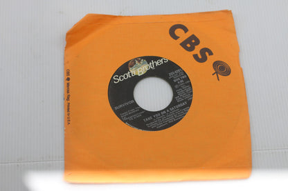 Survivor 45 RPM Vinyl Records - Take You On A Saturday & Eye Of The Tiger