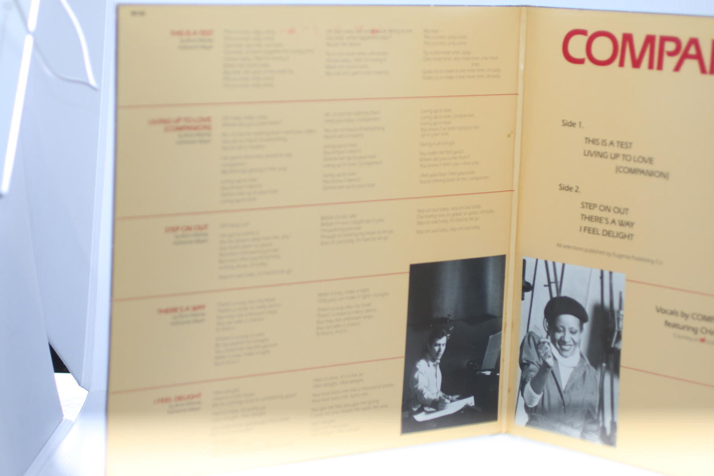 Companion Vinyl Record Produced by Boris Midney
