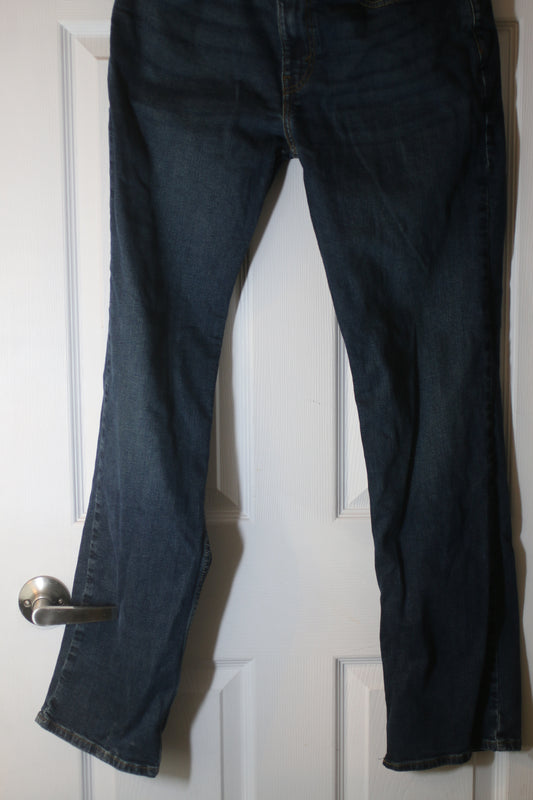 Levi Strauss Signature Straight Leg Jeans Dark Blue Denim W34 L34