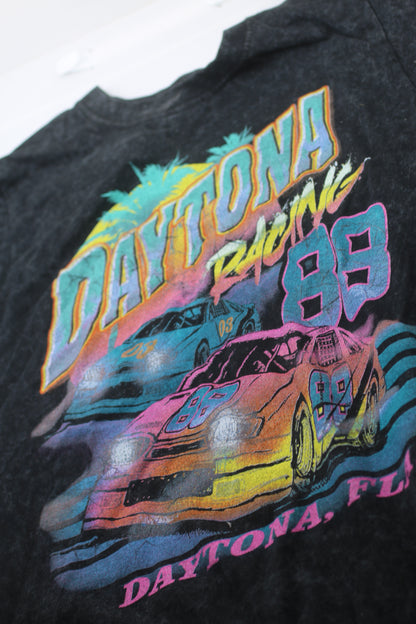 Vintage Style Daytona Racing 88 Tshirt Mens Sz small Daytona Florida 80s Retro