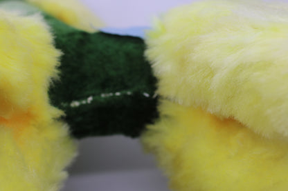 Vintage 1960s Plush Poodle Dog Toy Green Yellow Best Made Toys Canada
