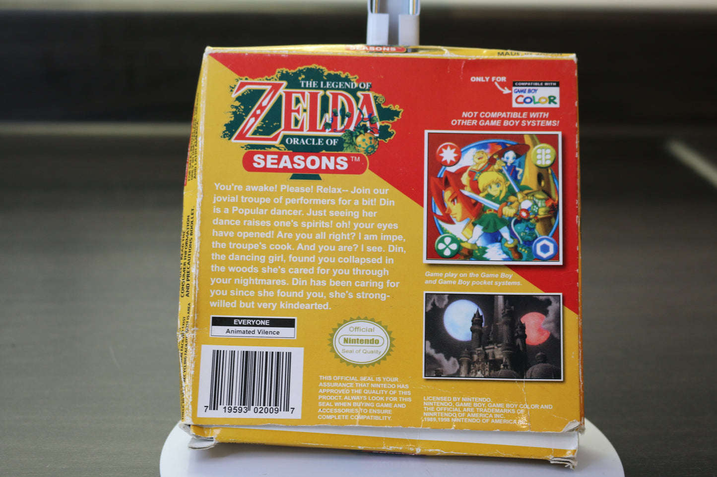 Zelda Oracle of Seasons Nintendo Game Cartridge Gameboy Color 