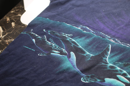 Vintage 90s sea world Gildan Size Medium Orcas T-Shirt