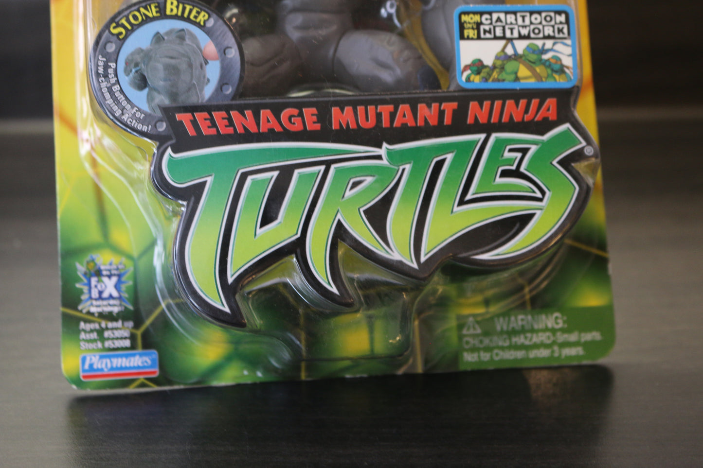 Teenage Mutant Ninja Turtles Stone Biter Figure W/ Stones Playmates 2004 Tmnt