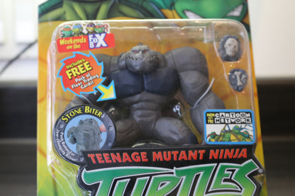 Teenage Mutant Ninja Turtles Stone Biter Figure W/ Stones Playmates 2004 Tmnt