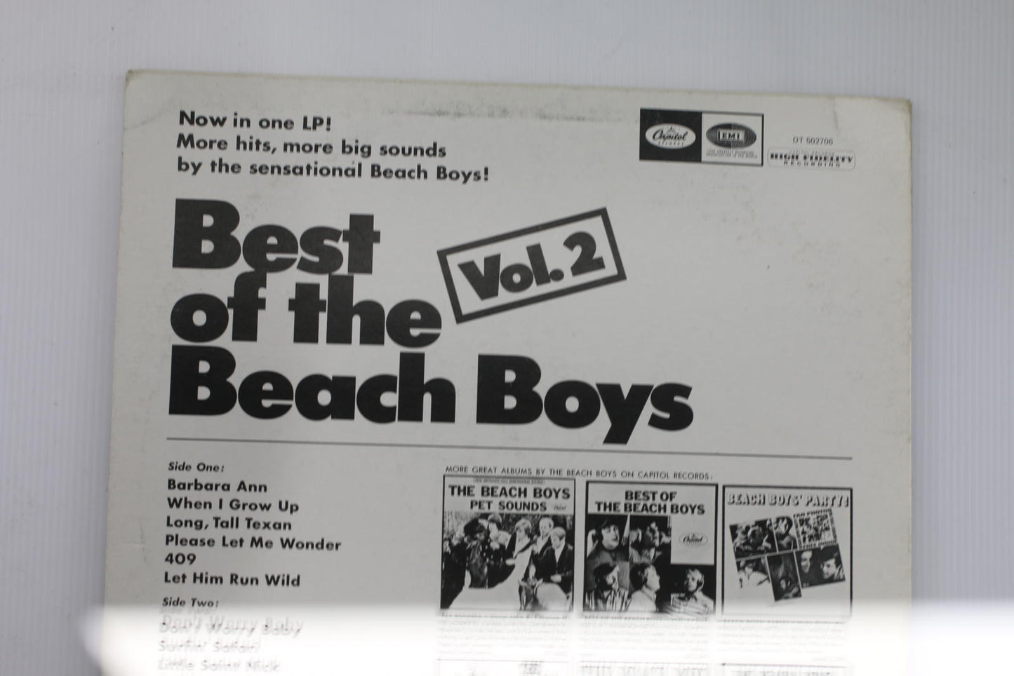 Best of the Beach Boys Vol. 2 Vinyl Record Album