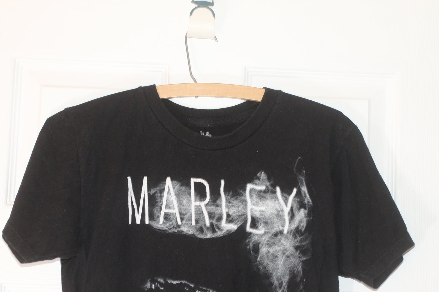 Bob Marley Zion Rootswear T-Shirt Black Smoking Print Reggae Mens Size S