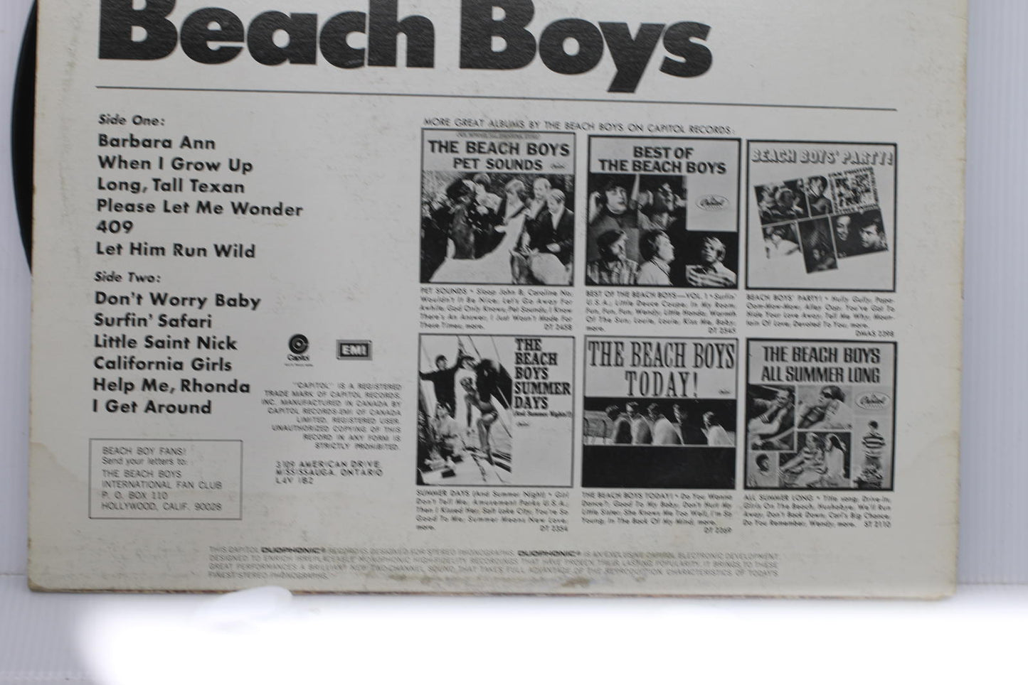 Best of the Beach Boys Vol. 2 Vinyl Record Album