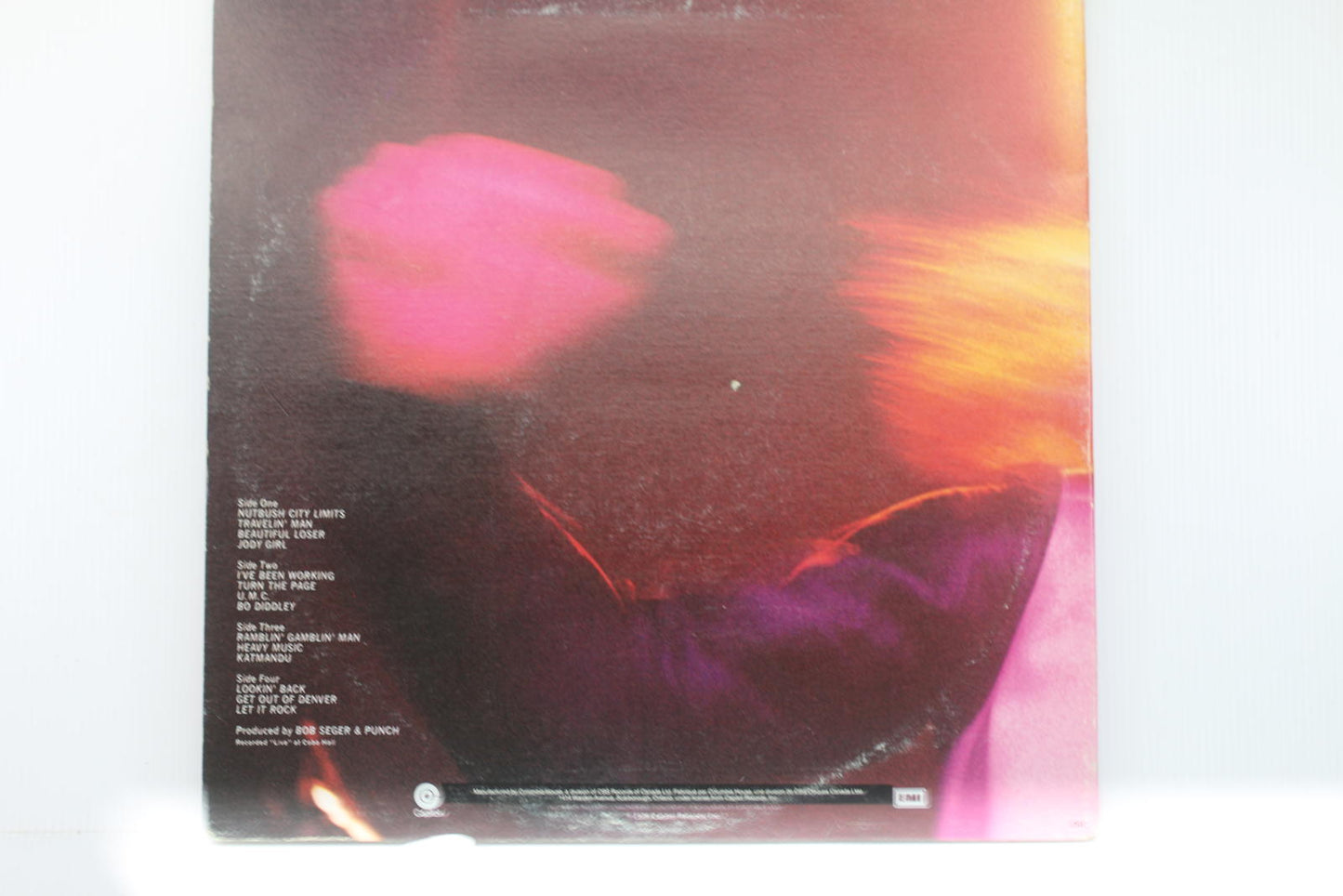 Bob Seger & The Silver Bullet Band - 'Live' Bullet Vinyl Record Album