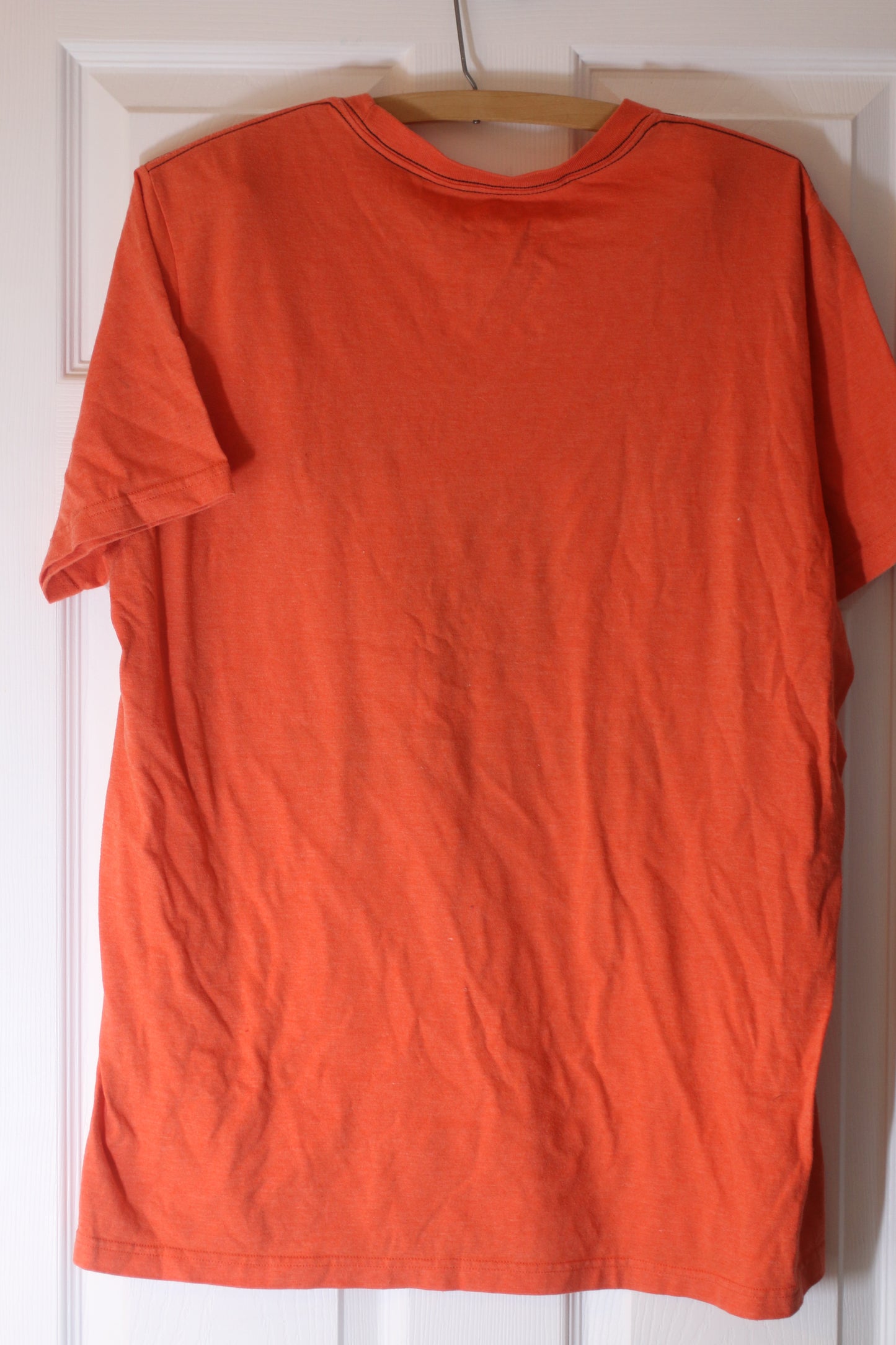 Hurley Shredders Shark Graphic T-Shirt Orange Large Premium Fit Surf Skate