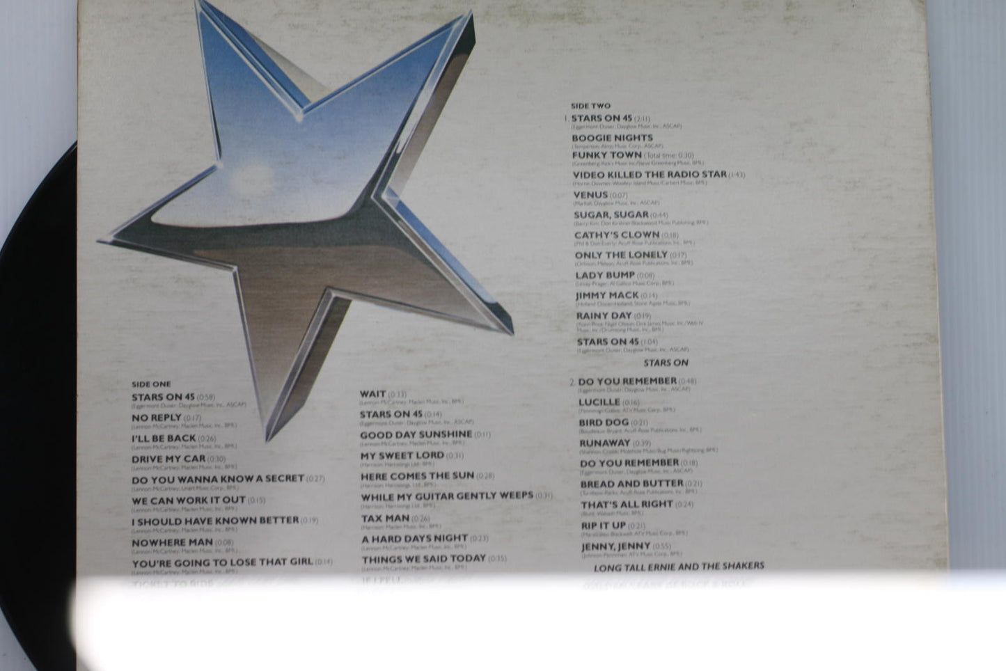 Stars On Long Play Vinyl Record Album