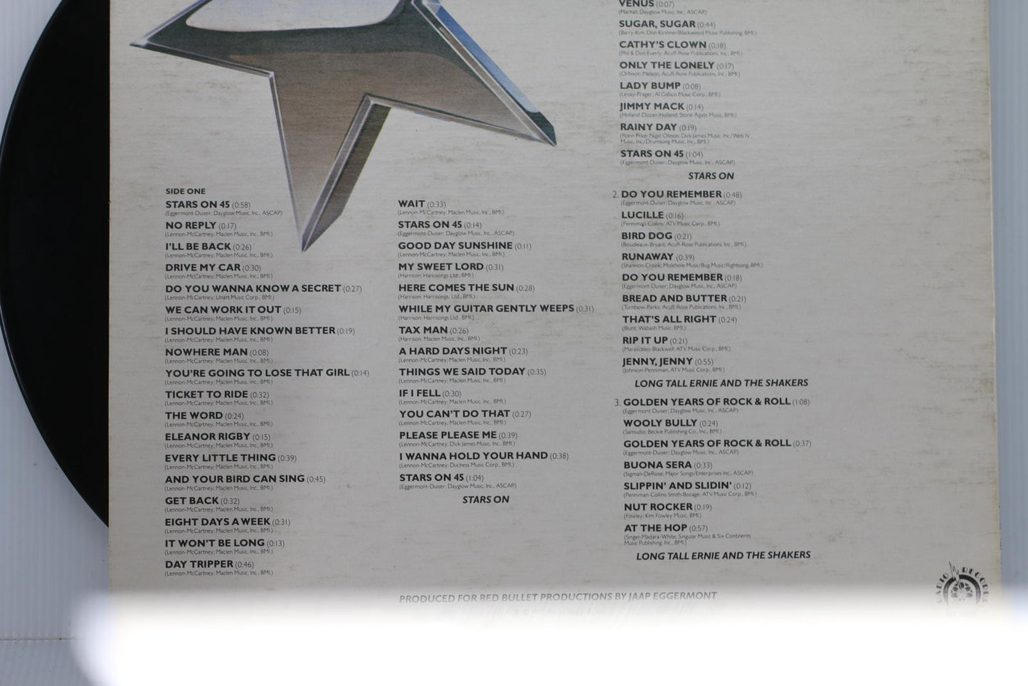 Stars On Long Play Vinyl Record Album