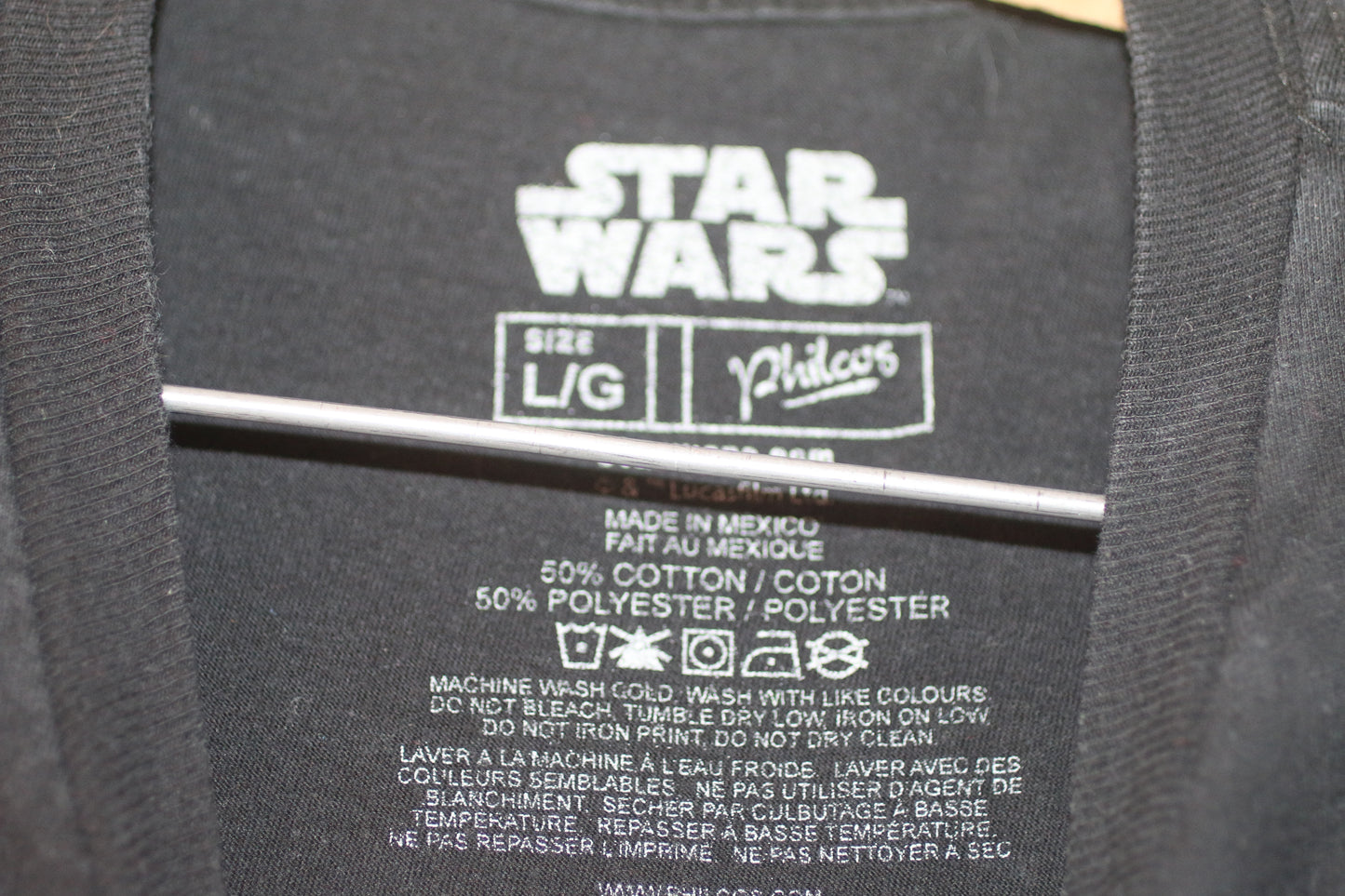 Star Wars Darth Vader Graphic T-Shirt Black Red Large Lucasfilm Tee