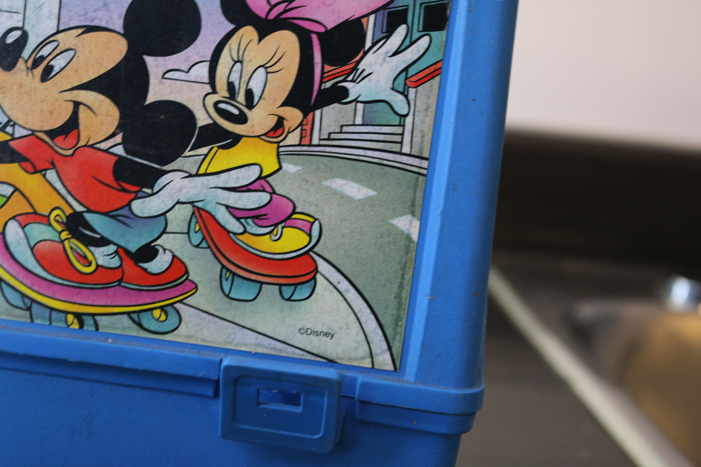 Vintage 1970'S Thermos Mickey Mouse Lunch Box No Thermos 8In X 9.25In L232