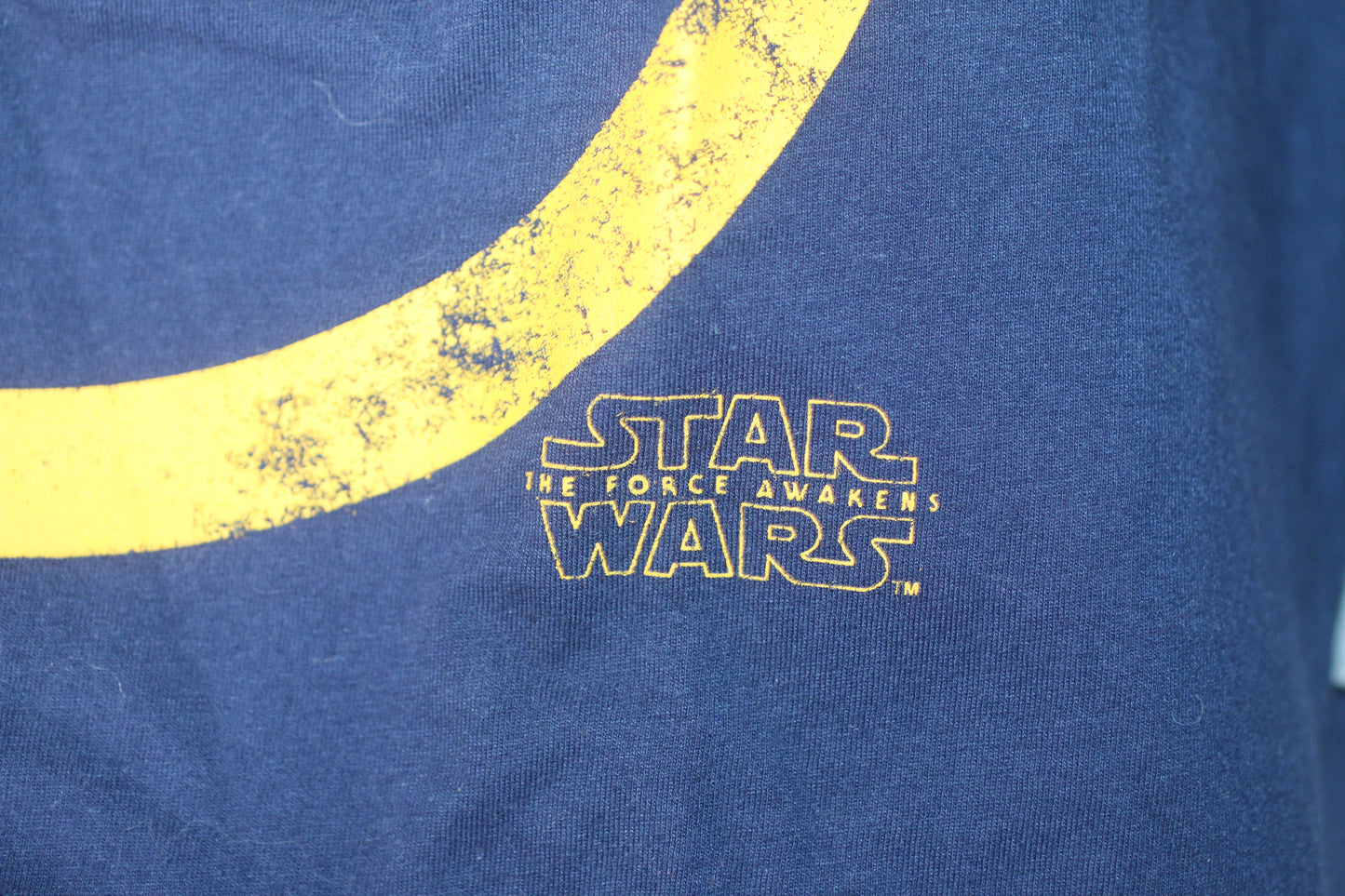 Star Wars BB-8 Raglan 3/4 Sleeve Shirt Navy Grey Large Fifth Sun Lucasfilm