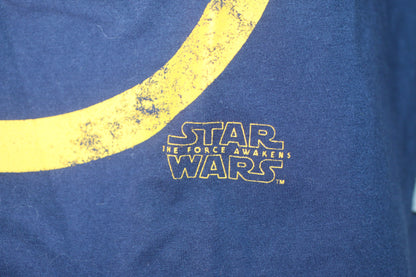 Star Wars BB-8 Raglan 3/4 Sleeve Shirt Navy Grey Large Fifth Sun Lucasfilm