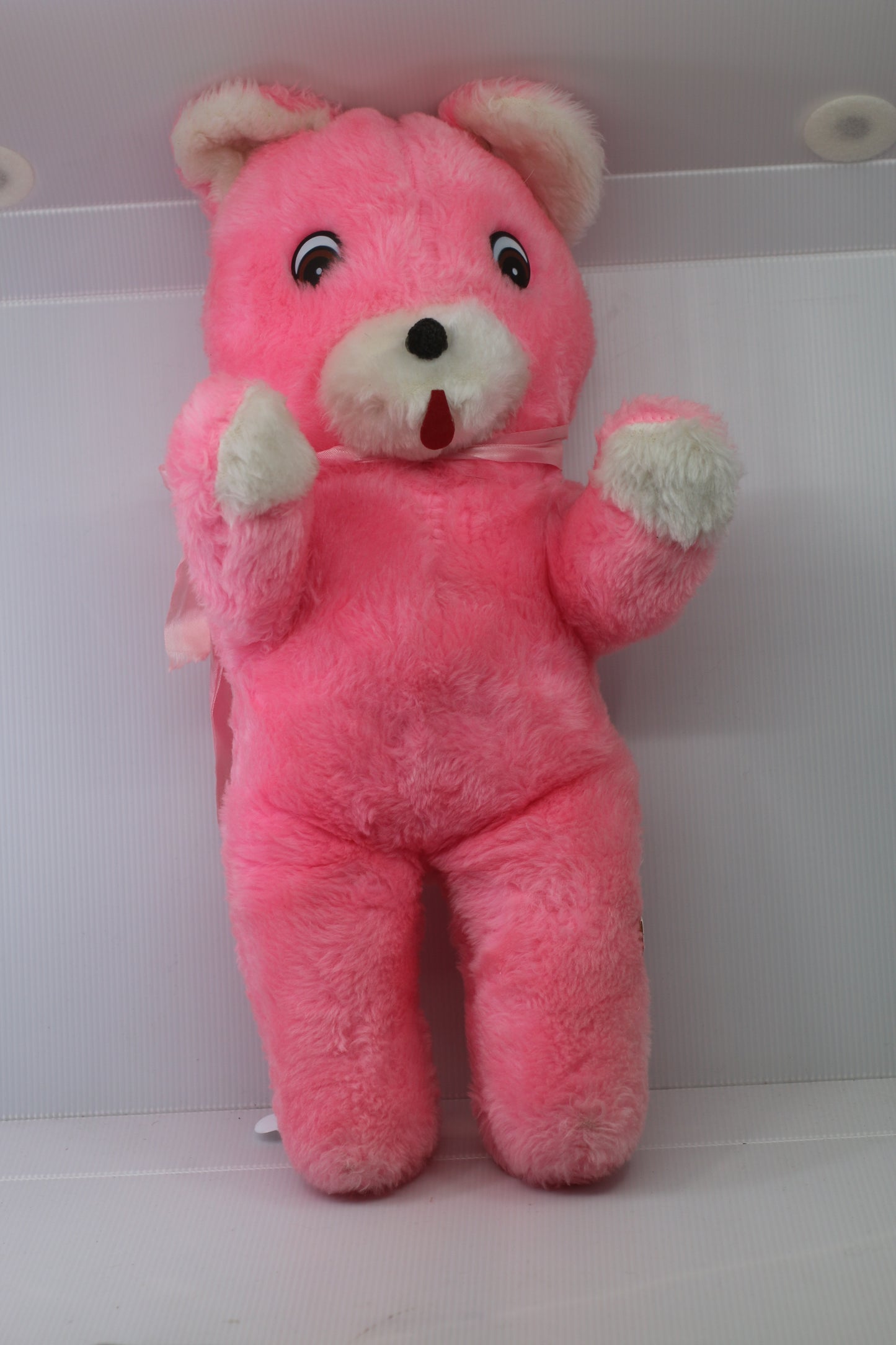Vintage Pink Teddy Bear Plush Made in Canada Best Made Toys