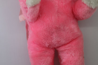 Vintage Pink Teddy Bear Plush Made in Canada Best Made Toys