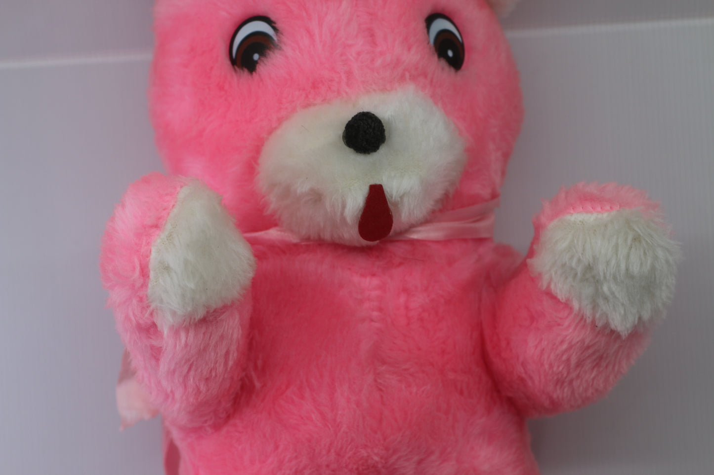 Vintage Pink Teddy Bear Plush Made in Canada Best Made Toys