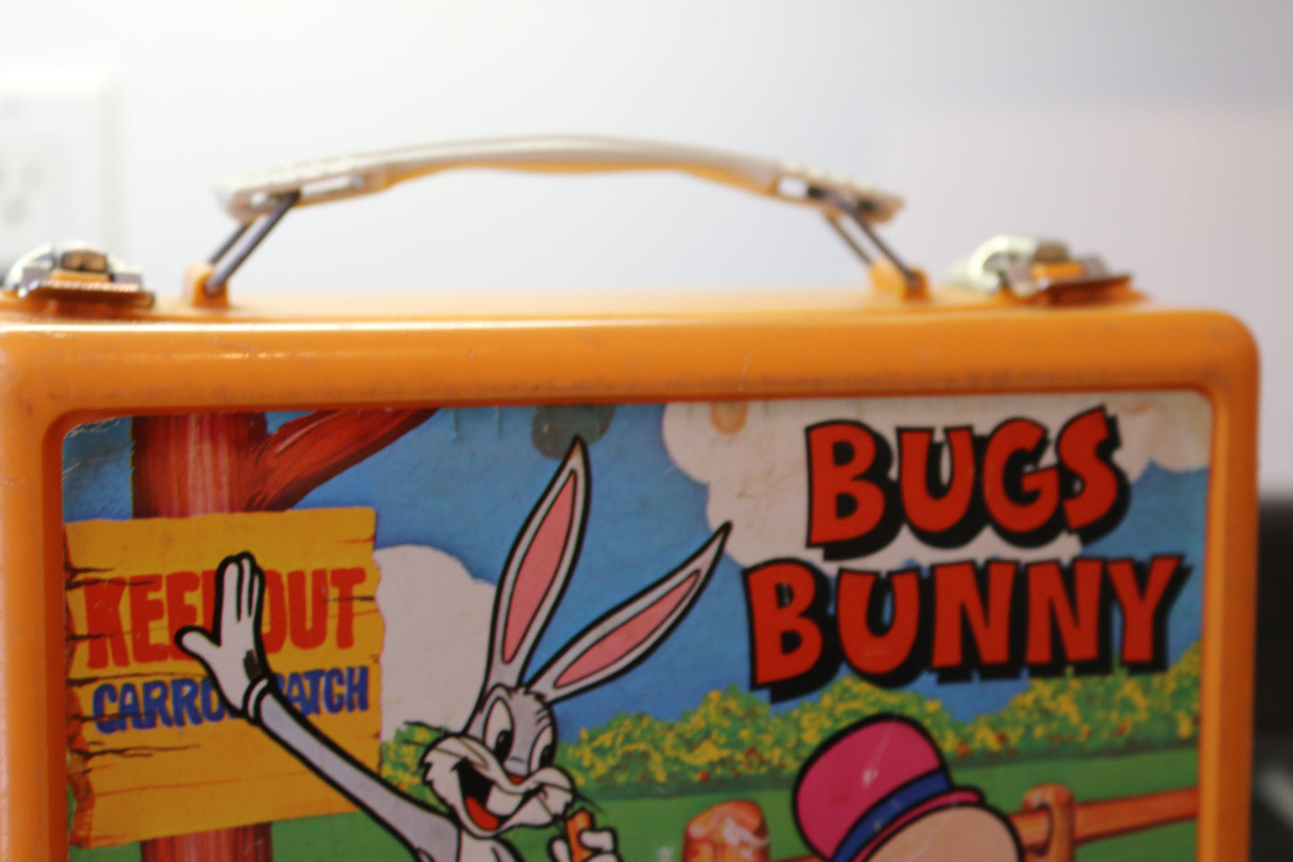 Vintage Vtg Lunch Box Vintage Plastic Bugs Bunny Canada Orange Variant