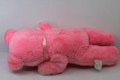 Vintage Pink Teddy Bear Plush Made in Canada Best Made Toys