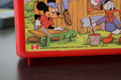 Vintage Vtg Walt Disney'S Mickey Mouse Club Lunch Box Plastic Hard Tof Find Variant