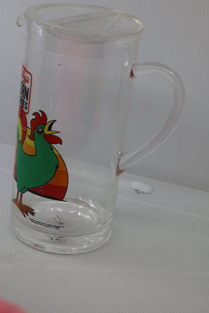 Vintage Kellogg’s Corn Flakes Juicer Pitcher plastic Transparent Rare