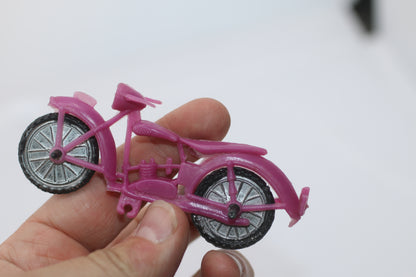 Vintage plastic motorcycle - Magenta bike - Toys of Joy Nadel no figure