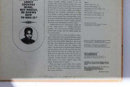 Country Charley Pride Vinyl Record LSP-3645 Stereo