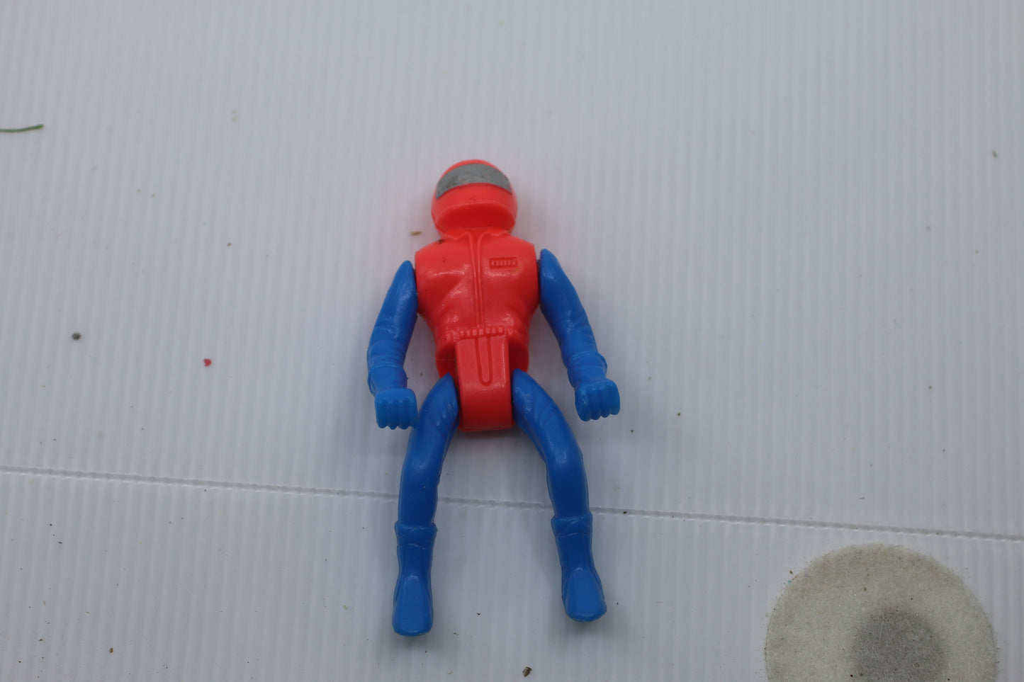 Replacement figure toy Vtg Vintage moto or 4x4 4 wheels blue & red rare