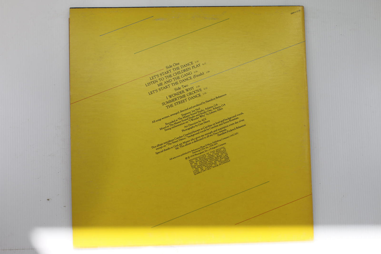 Bohannon Summertime Groove Vinyl Record 1978 Phonogram
