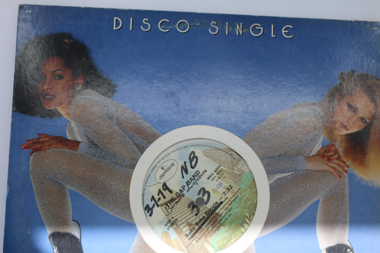 Disco Single Vinyl Record with Sleeve 1979 tHE GAP bAND Bernard LEFEBVRE