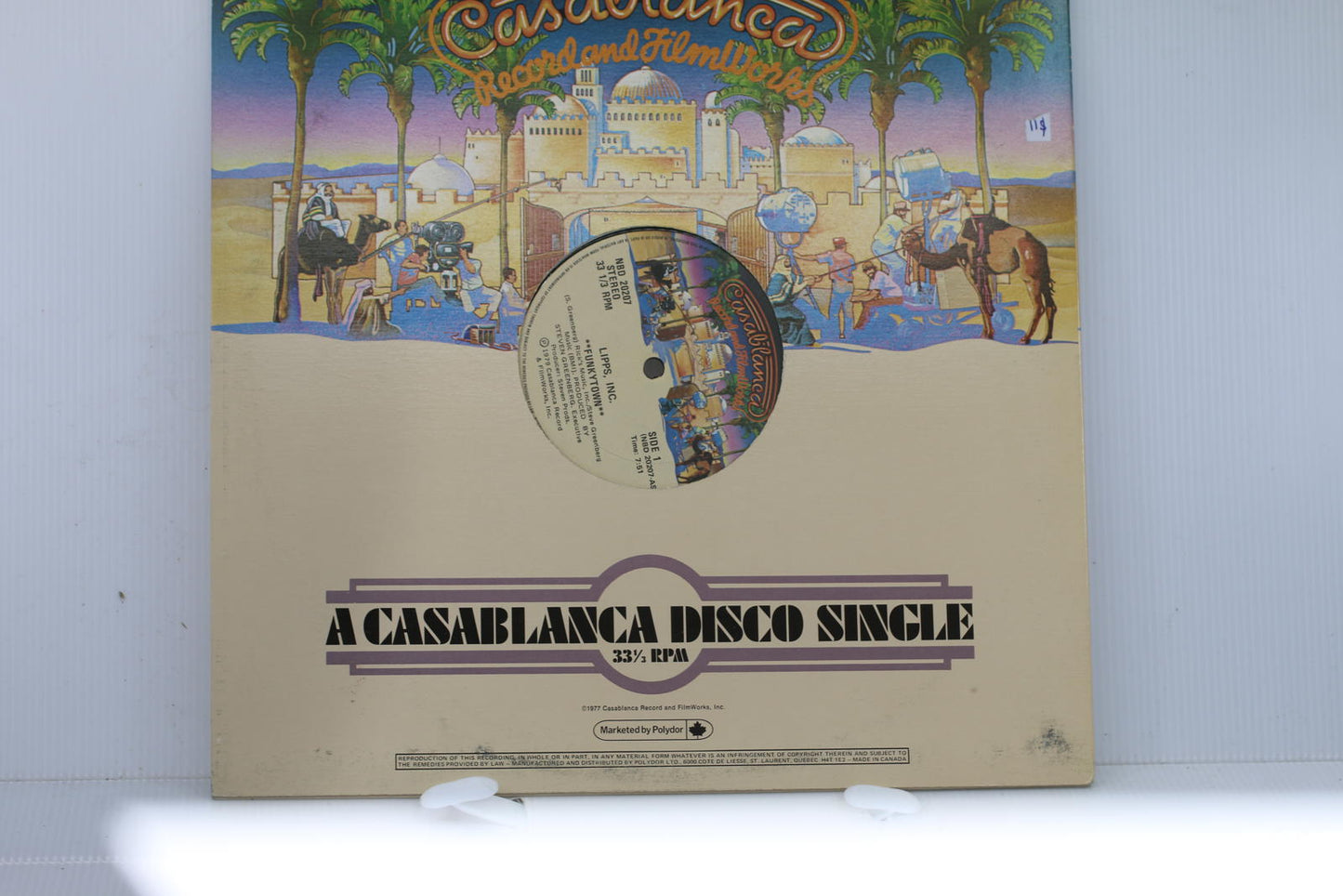 Casablanca Disco Single 33 1/3 RPM Vinyl Record