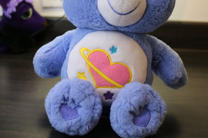 Care Bears Day Dream Purple Bear Plush Stuffed Animal 14” W Heart Design